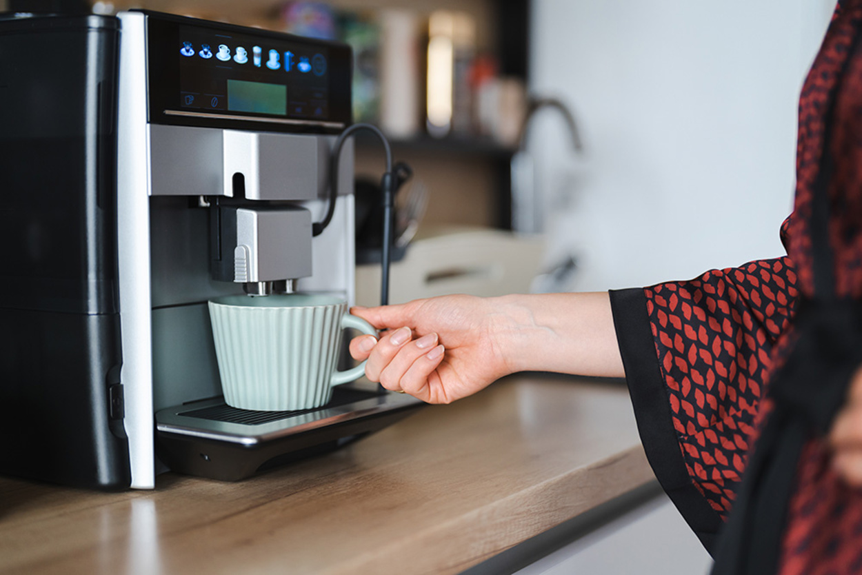 Kaffee­maschinen bei Muster Elektro in Musterstadt